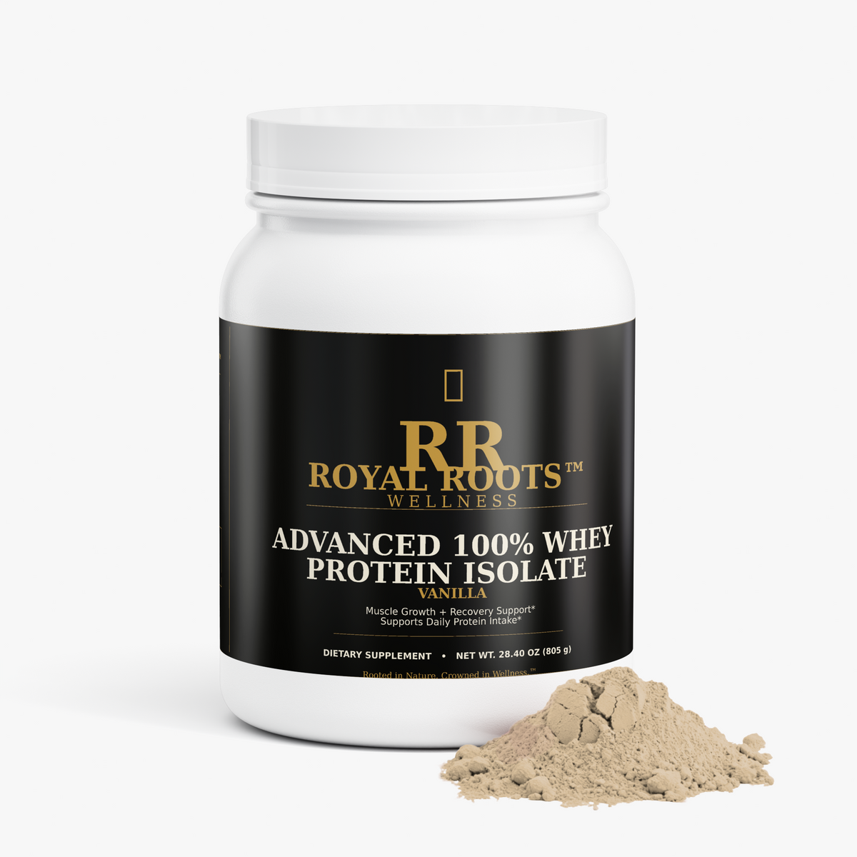 ⛽️ROYAL ROOTS™ ROYAL FUEL™ 100% WHEY PROTEIN ISOLATE — VANILLA ROYAL ROOTS™ ROYAL FUEL™ 100% WHEY PROTEIN ISOLATE — VANILLA