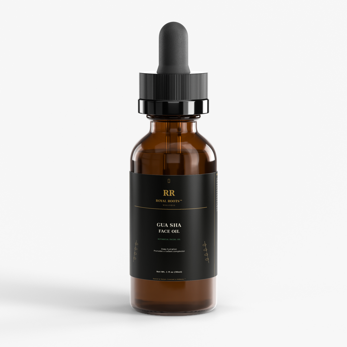 💎Royal Roots™ Crowned Radiance™ Gua Sha Botanical Face Oil Rosehip + Ginseng + Pomegranate + Baobab