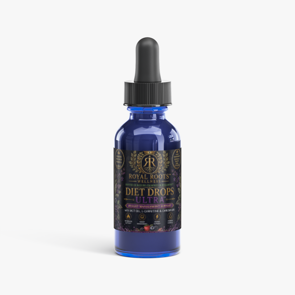 👑 Royal Roots™ Diet Drops Ultra — Metabolism, Energy & Weight Management Support — 1 fl oz (30 mL)