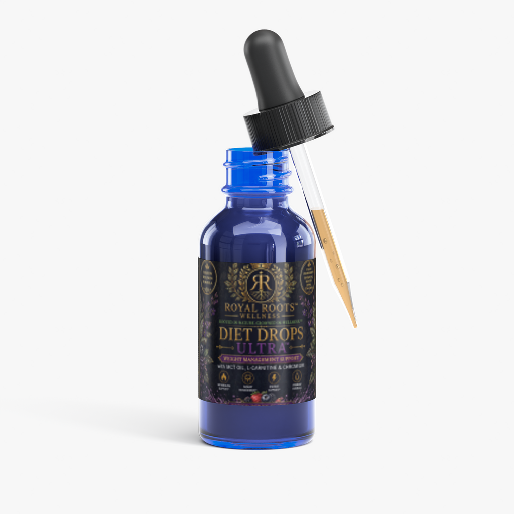 👑 Royal Roots™ Diet Drops Ultra — Metabolism, Energy & Weight Management Support — 1 fl oz (30 mL)