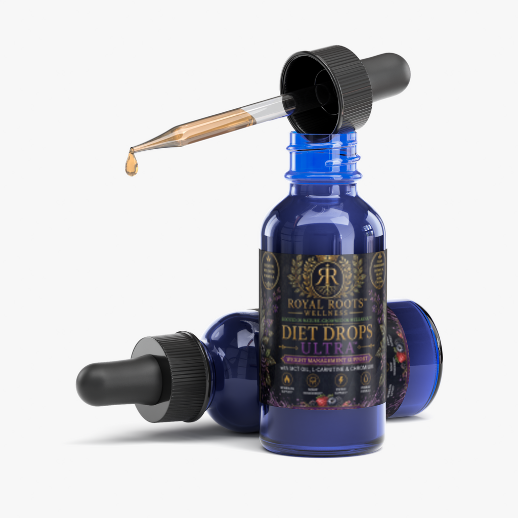 👑 Royal Roots™ Diet Drops Ultra — Metabolism, Energy & Weight Management Support — 1 fl oz (30 mL)